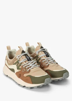 Best FLOWER MOUNTAIN Men’s Yamano 3 Kaiso Beige Military Green Trainers