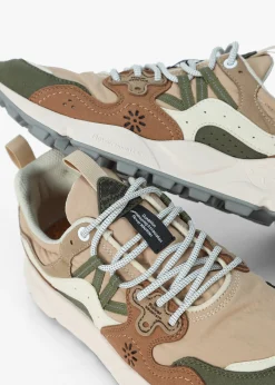 Best FLOWER MOUNTAIN Men’s Yamano 3 Kaiso Beige Military Green Trainers