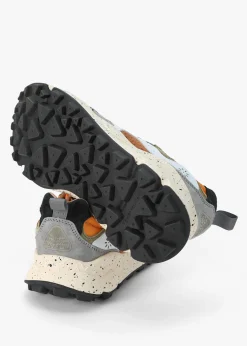 Sale FLOWER MOUNTAIN Men’s Yamano 3 Orange Suede & Nylon Trainers