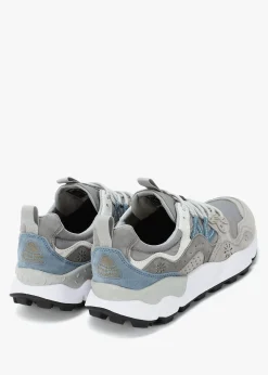 Best FLOWER MOUNTAIN Men’s Yamano 3 Uni Grey Suede & Nylon Trainers