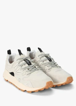 Online FLOWER MOUNTAIN Men’s Yamano 3 Uni Grey Suede & Canvas Trainers