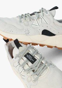 Online FLOWER MOUNTAIN Men’s Yamano 3 Uni Grey Suede & Canvas Trainers