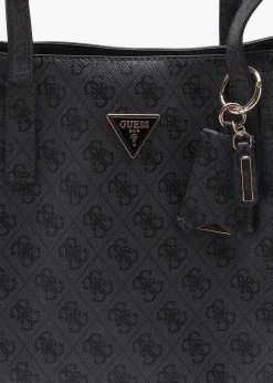 Sale GUESS Meridian Girlfriend Coal Logo Tote Bag