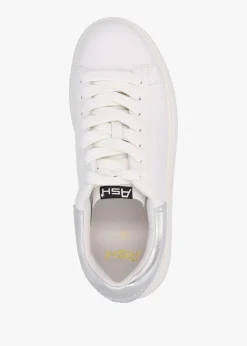 Best ASH Mody White Silver Nappa Leather Chunky Trainers