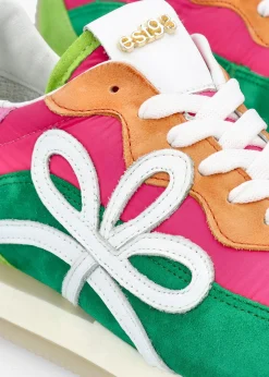 Best DANIEL Movie Multicoloured Suede & Nylon Runner Trainers