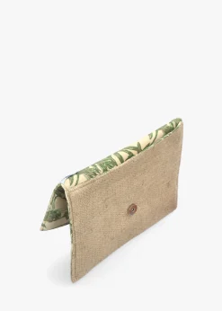 Sale BLE Multicoloured Green Envelope Clutch Bag