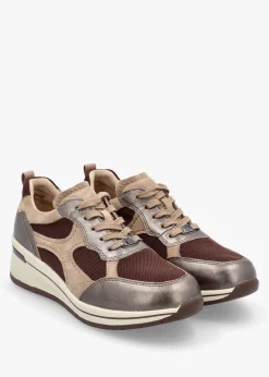 New CAPRICE Multicoloured Leather & Mesh Trainers