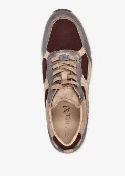 New CAPRICE Multicoloured Leather & Mesh Trainers