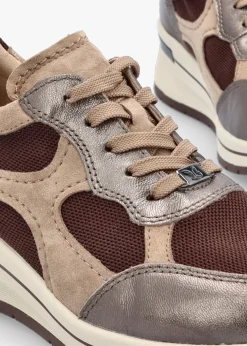 New CAPRICE Multicoloured Leather & Mesh Trainers