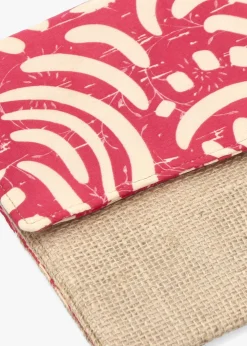 Fashion BLE Multicoloured Pink Envelope Clutch Bag