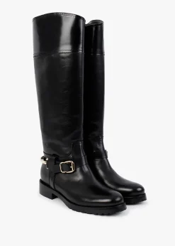 Discount DANIEL Nospur Black Leather Stirrup Ridding Boots