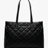 Best VALENTINO BAGS Ocarina Black Quilted Tote Bag