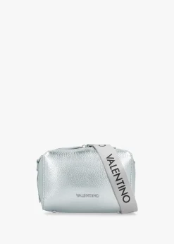 Best VALENTINO BAGS Pattie Haversack Pebbled Avion Metallizzato Cross-Body Bag