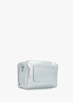 Best VALENTINO BAGS Pattie Haversack Pebbled Avion Metallizzato Cross-Body Bag