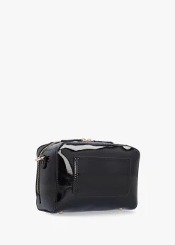 Online VALENTINO BAGS Pattie Patent Nero Camera Bag