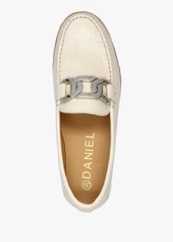 Hot DANIEL Peonie Beige Patent Leather Loafers