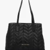 Discount VALENTINO BAGS Petal Quilted Chevron Nero Shopper Bag