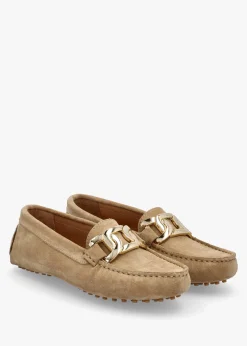 Clearance DANIEL Privey Beige Suede Moccasin Loafers