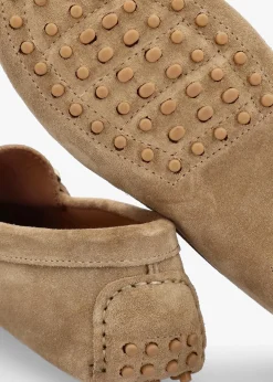 Clearance DANIEL Privey Beige Suede Moccasin Loafers