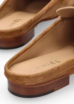 Discount DANIEL Pule Tan Suede Backless Mule Loafers