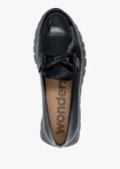 Best WONDERS Rose Black Patent Loafers