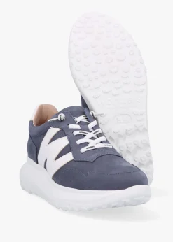 Outlet WONDERS Samira Blue Multi Nubuck Leather Trainers