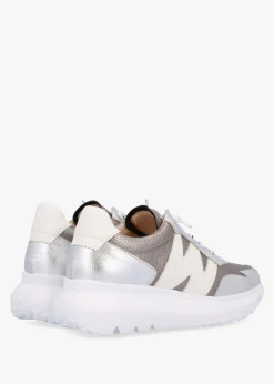 Best WONDERS Samira Pewter Multi Leather Trainers