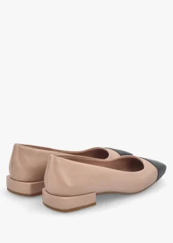 Sale DANIEL Saria Nude Leather Toe Cap Pumps