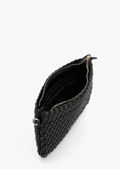 New VALENTINO BAGS Shantel Woven Nero Shoulder Bag