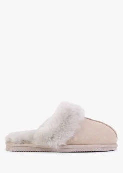 Best DANIEL Shut Taupe Sheepskin Twinface Slippers