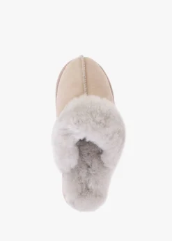 Best DANIEL Shut Taupe Sheepskin Twinface Slippers