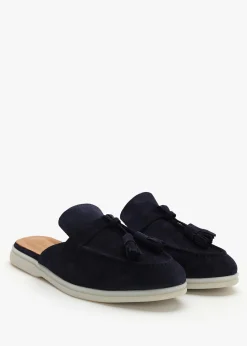 Best DANIEL Siani Navy Suede Loafer Mules