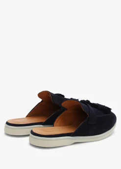 Best DANIEL Siani Navy Suede Loafer Mules
