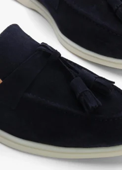 Best DANIEL Siani Navy Suede Loafer Mules