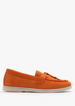 Sale DANIEL Siani Orange Suede Loafers