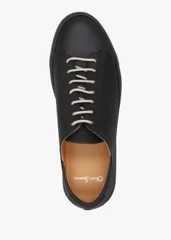 New OLIVER SWEENEY Sirolo Nero Leather Cupsole Trainers
