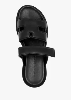Online KENNEL & SCHMENGER Skill Black Leather Chunky Mules