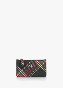 Hot VIVIENNE WESTWOOD Slim Long Chelsea Tartan Multicoloured Card Holder
