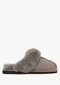 Best DANIEL Soglit Taupe Sheepskin Slippers