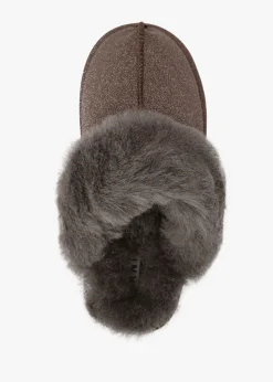 Best DANIEL Soglit Taupe Sheepskin Slippers
