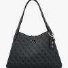Outlet GUESS Sora Girlfriend Coal Logo Carryall Shoulder Bag