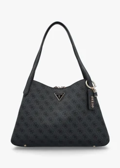 Outlet GUESS Sora Girlfriend Coal Logo Carryall Shoulder Bag