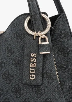 Outlet GUESS Sora Girlfriend Coal Logo Carryall Shoulder Bag