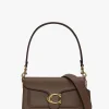 Outlet COACH Tabby 20 Dark Stone Leather Shoulder Bag