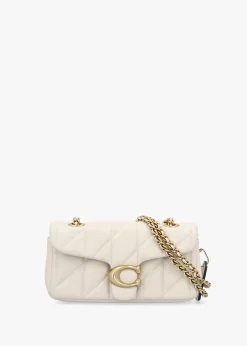 Sale COACH Tabby 20 Quilted Chalk Leather Shoulder Bag