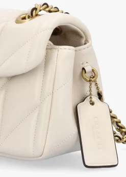 Sale COACH Tabby 20 Quilted Chalk Leather Shoulder Bag