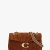 Hot COACH Tabby Quilted 26 Warm Brown Suede Shoulder Bag