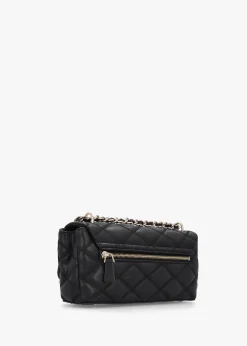Discount GUESS Tamsin Quilted Black Cross-Body Bag