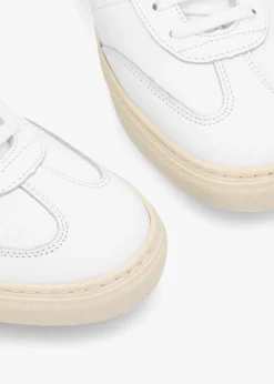 Outlet DANIEL Thamby White Leather Low Profile Trainers