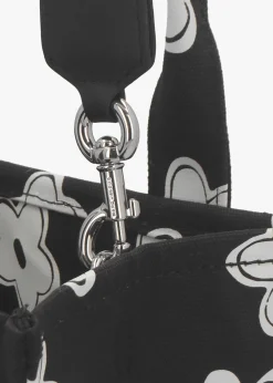 Sale MARC JACOBS The Daisy Canvas Small Black & White Tote Bag